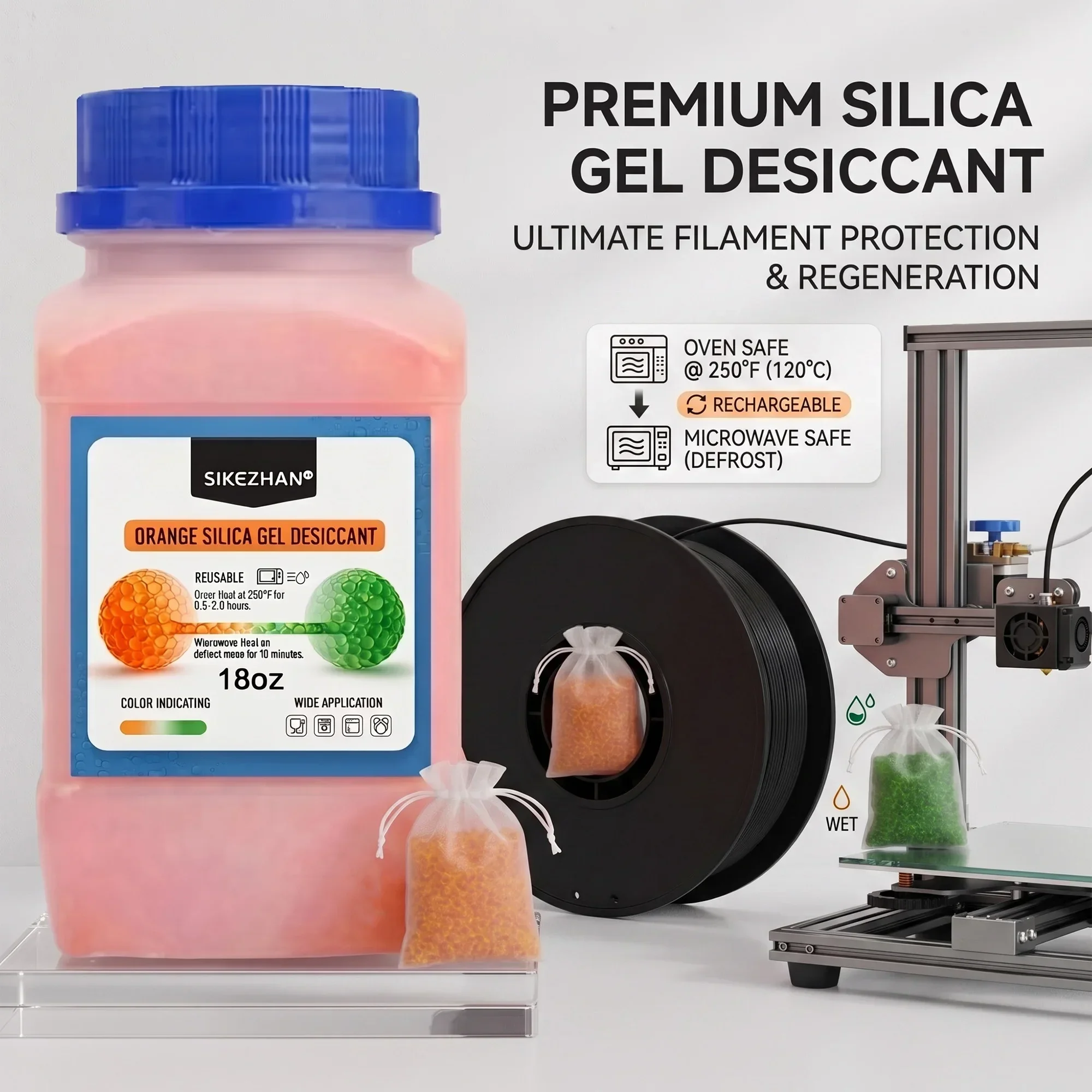 Camera Dry Cabinet - Desecante de Filamento para Impresora 3D,