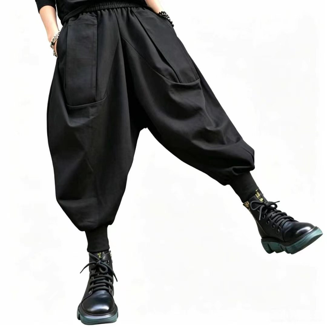 Photography Of A Man - Pantalones Anchos Casuales para Hombre, Holgados,