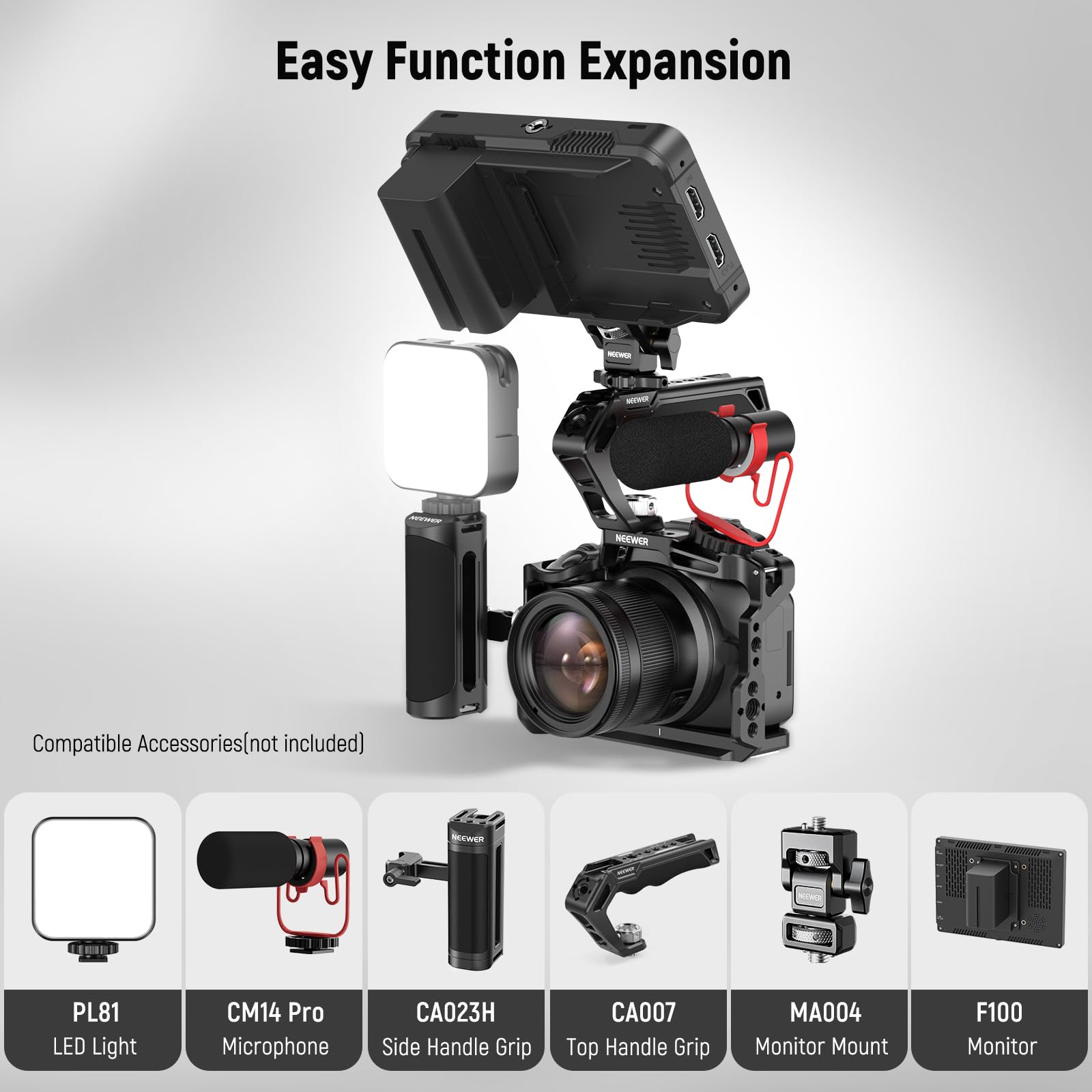 Jaula de cámara NEEWER R50 Com - Camera Cage Rig reseña y precio