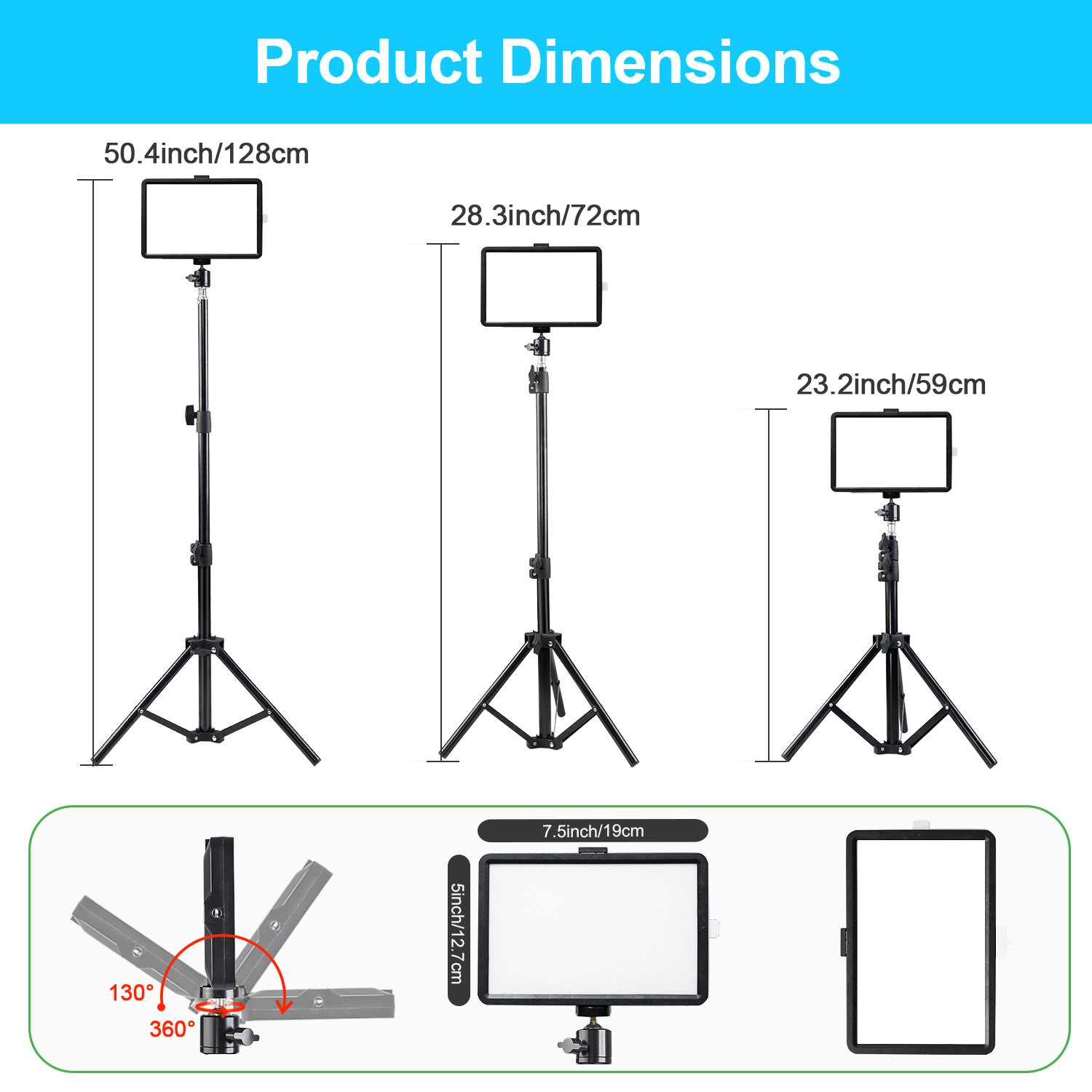 Luz LED Cuadrada de 8 Pulgadas - Photography Zooming reseña y precio