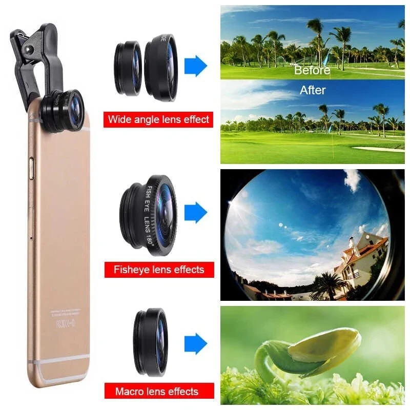 Lente de teléfono 3 en 1 tipo  - Photography Zooming reseña y precio