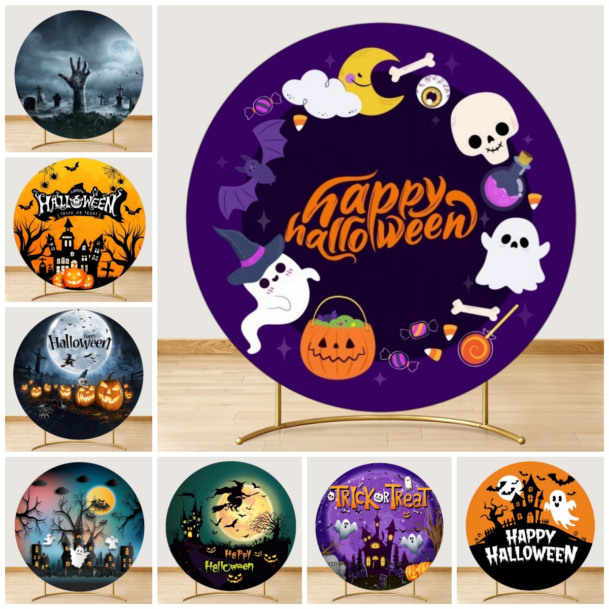 Fondo Redondo de Halloween con - Photography Trick reseña y precio