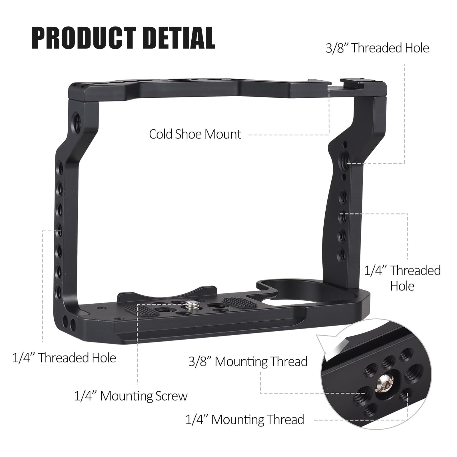 Compatible con jaula para cáma - Camera Cage Rig reseña y precio